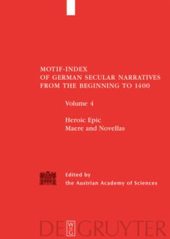 Cover Heroic Epic / Maere and Novellas / Motif-Index of German Secular Narratives from the Beginning to 1400 Volume 4