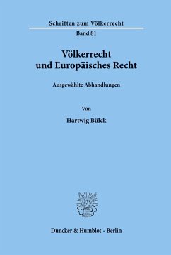 Völkerrecht und Europäisches Recht. Cover Völkerrecht und Europäisches Recht.