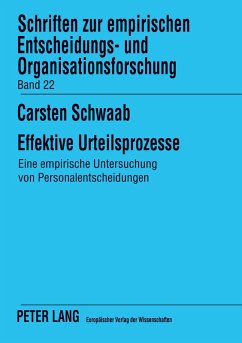 Cover Effektive Urteilsprozesse