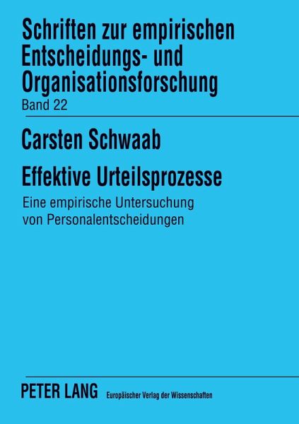 Effektive Urteilsprozesse