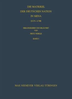 Die Matrikel der Deutschen Nation in Siena (1573-1738)