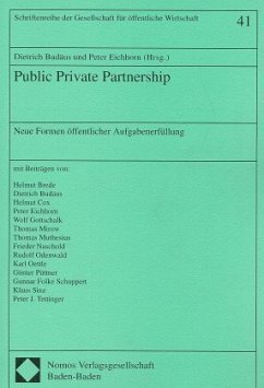 Public Private Partnership, Neue Formen öffentlicher Aufgabenerfüllung