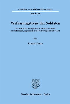 Verfassungstreue der Soldaten. Cover Verfassungstreue der Soldaten.
