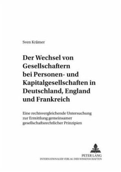 Cover Der Wechsel von Gesellschaftern bei Personen- und Kapitalgesellschaften in Deutschland, England und Frankreich