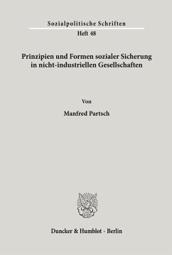 Prinzipien und Formen sozialer Sicherung in nicht-industriellen Gesellschaften. Cover Prinzipien und Formen sozialer Sicherung in nicht-industriellen Gesellschaften.