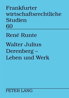 Cover Walter Julius Derenberg - Leben und Werk