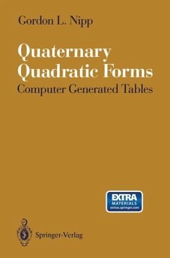 Quaternary Quadratic Forms - Nipp, Gordon L.
