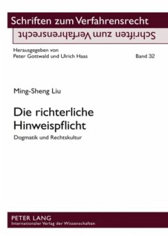 Die richterliche Hinweispflicht - Ming-Sheng Liu