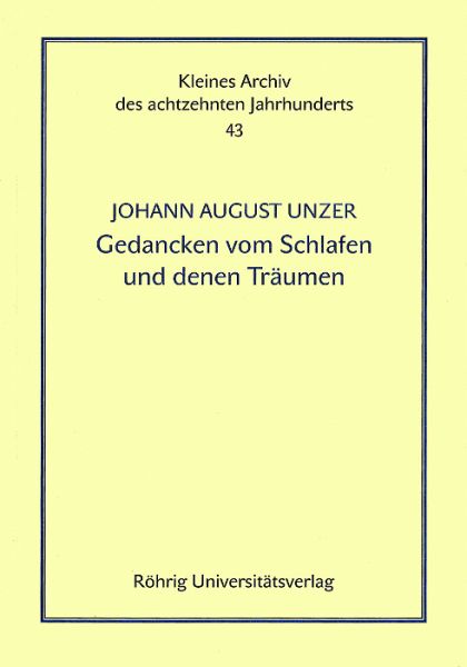 Gedancken vom Schlafe und denen Träumen Gedancken vom Schlafe und denen Träumen