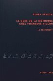 Le sens de la métrique chez François Villon