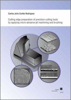 Cover Cutting edge preparation of precision cutting tools by applying micro-abrasive jet machining and brushing
