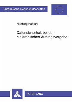 Cover Datensicherheit bei der elektronischen Auftragsvergabe