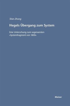 Hegels Übergang zum System