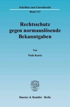 Cover Rechtsschutz gegen normauslösende Bekanntgaben.