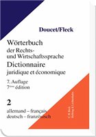 Wörterbuch Recht und Wirtschaft Dictionnaire juridique et économique - Doucet, Michel; Fleck, Klaus E. W.