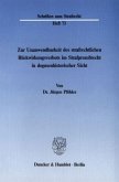 Zur Unanwendbarkeit des strafrechtlichen Rückwirkungsverbots im Strafprozeßrecht in dogmenhistorischer Sicht. Zur Unanwendbarkeit des strafrechtlichen Rückwirkungsverbots im Strafprozeßrecht in dogmenhistorischer Sicht.