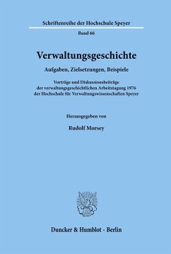 Verwaltungsgeschichte. - Morsey, Rudolf (Hrsg.)