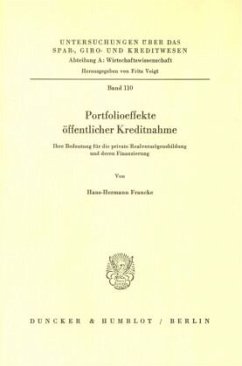 Cover Portfolioeffekte öffentlicher Kreditnahme.