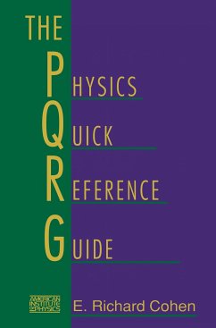 The Physics Quick Reference Guide - Cohen, Richard (ed.)