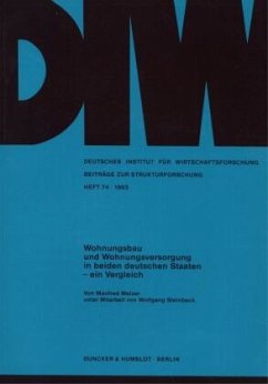 Cover Wohnungsbau und Wohnungsversorgung in beiden deutschen Staaten -