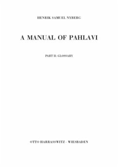 Glossary / A Manual of Pahlavi 2 - Nyberg, Henrik S.