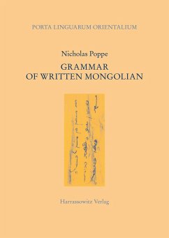 Grammar of Written Mongolian - Poppe, Nicholas