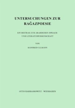 Untersuchungen zur Ragazpoesie - Ullmann, Manfred