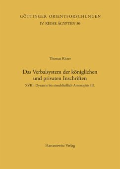Das Verbalsystem der königlichen und privaten Inschriften - Ritter, Thomas