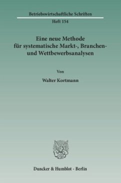 Eine neue Methode für systematische Markt-, Branchen- und Wettbewerbsanalysen. - Kortmann, Walter