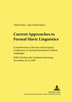Current Approaches to Formal Slavic Linguistics
