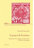 A propos de frontière A propos de frontière