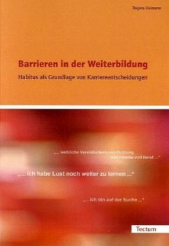 Barrieren in der Weiterbildung - Heimann, Regina