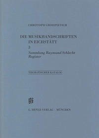 KBM 11,3 Sammlung Raymund Schlecht. Thematischer Katalog. Register