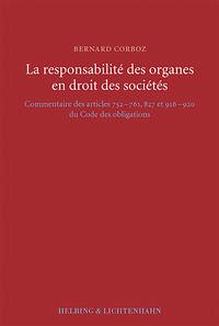 La responsabilité des organes en droit des sociétés