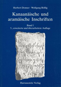 Kanaanäische und aramäische Inschriften - Donner, Herbert; Röllig, Wolfgang