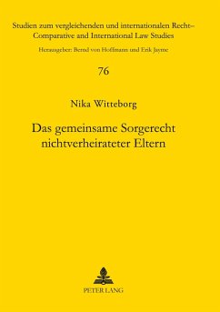 Cover Das gemeinsame Sorgerecht nichtverheirateter Eltern