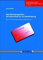 Cover Das Bonusprogramm als Instrument zur Kundenbindung