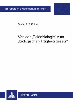 Cover Von der 'Paläobiologie' zum 'biologischen Trägheitsgesetz'