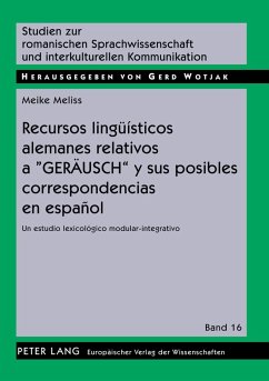 Cover Recursos lingüísticos alemanes relativos a 'GERÄUSCH' y sus posibles correspondencias en español