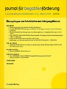 journal für begabtenförderung 2/2002: Überspringen von Schulstufen und Jahrgangsklassen