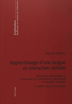 Apprentissage d'une langue et interaction verbale - Matthey, Marinette;Matthey, Marinette
