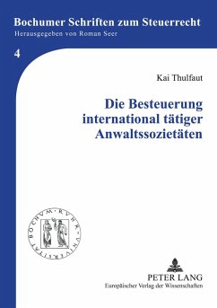 Cover Die Besteuerung international tätiger Anwaltssozietäten