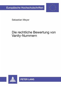 Cover Die rechtliche Bewertung von Vanity-Nummern