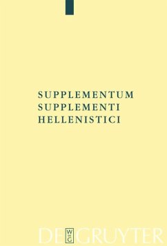 Supplementum Supplementi Hellenistici - Lloyd-Jones, Hugh (Hrsg.)