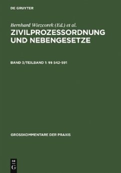§§ 542-591 - Wieczorek, Bernhard (Begr.) / Schütze, Rolf A. (Hgg.) / Borck, Hans-Günther / Gerken, Uwe / Jänich, Volker Michael / Prütting, Hanns (Bearb.)
