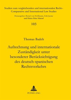 Cover Aufrechnung und internationale Zuständigkeit unter besonderer Berücksichtigung des deutsch-spanischen Rechtsverkehrs