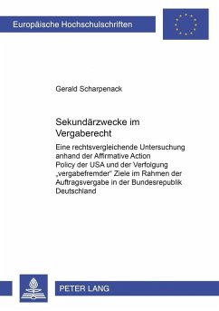 Sekundärzwecke im Vergaberecht - Scharpenack, Gerald