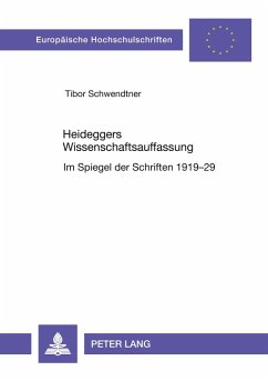 Cover Heideggers Wissenschaftsauffassung