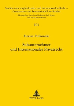 Cover Subunternehmer und Internationales Privatrecht