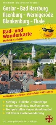 PublicPress Rad- und Wanderkarte Goslar - Bad Harzburg - Ilsenburg - … - Landkarten portofrei ...